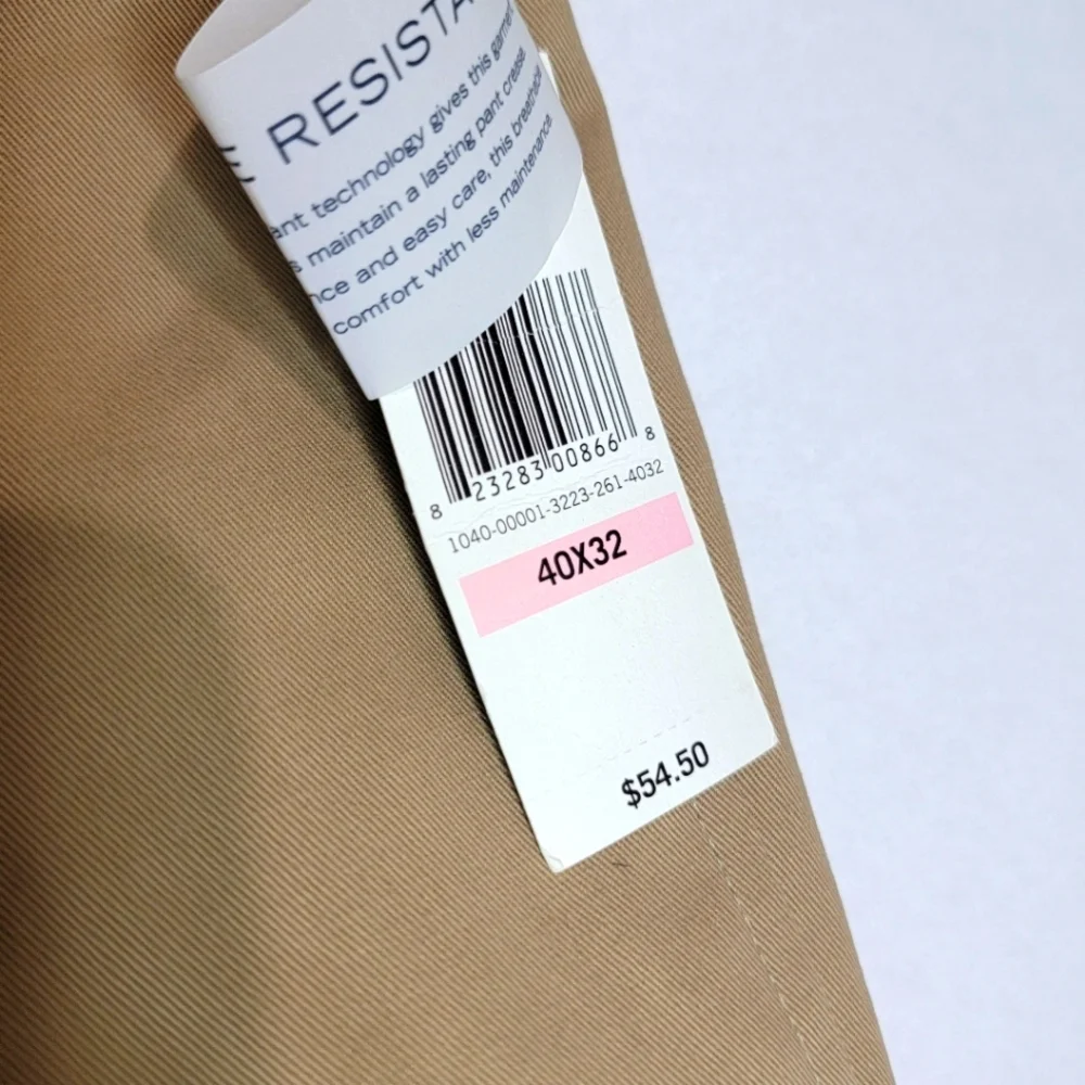Nautica Men's‎ Rigger Double Pleat Wrinkle Resistant Trousers Size 40X32. #455